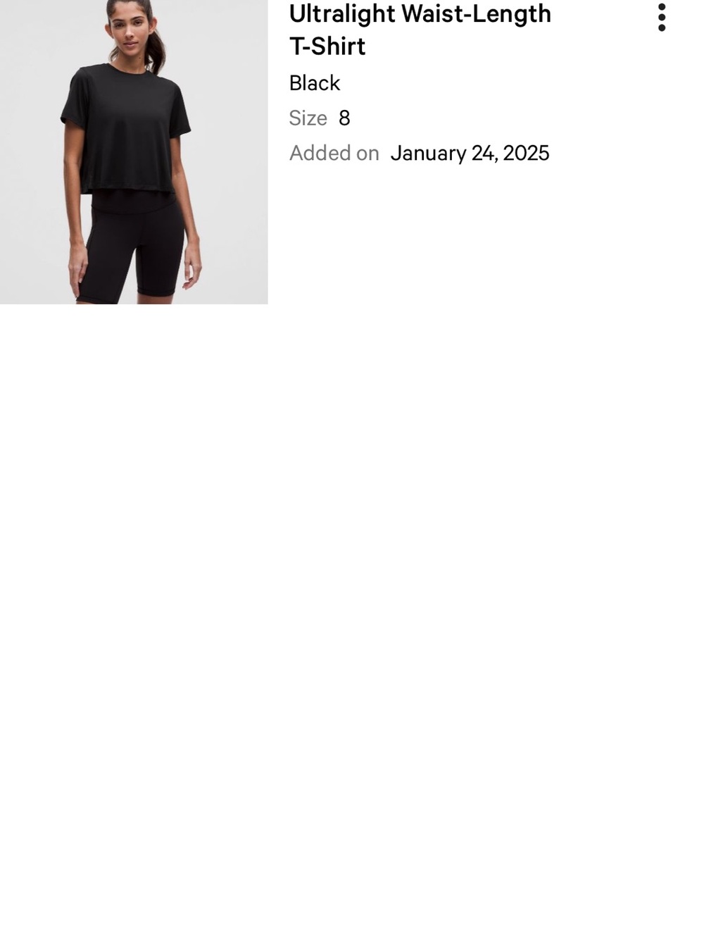 Lululemon Ultralight Waist-Length T-Shirt - Picture 4 of 4